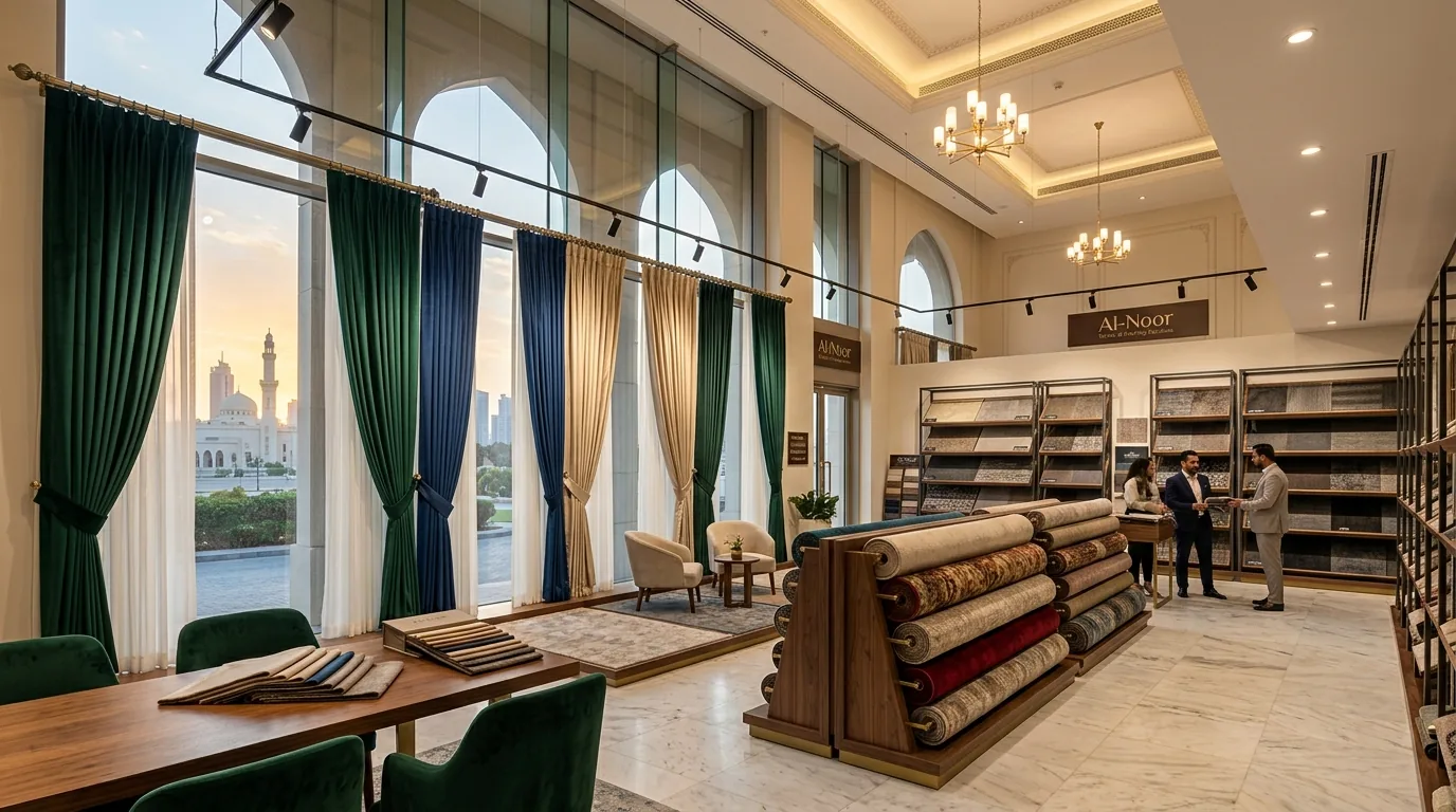 Luxury Blackout Curtains and Carpet Installation Qatar